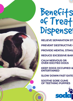 Can Toy Rubber Dog Chew Toy for Average Chewers | Treat Dispenser | USA Made