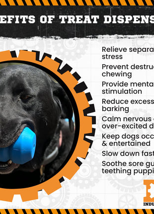 Double Trouble Dog Toy - Dual Chamber Treat Dispenser for Large Dogs | USA Made