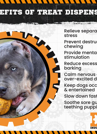 Gear eDispenser - Durable Rubber Yak Chew Holder & Treat Pocket | USA Made