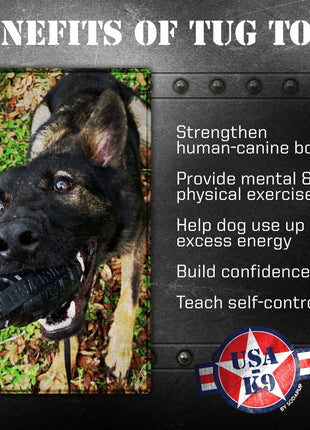 USA-K9 Magnum Grenade - Black Magnum Rubber Chew Toy for Extreme Chewers | USA Made