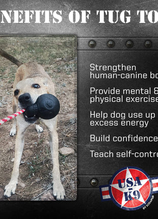 USA-K9 Magnum Skull - Black Magnum Rubber Chew Toy for Extreme Chewers | USA Made