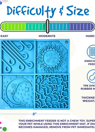 Sky eMat - Enrichment Lick Mat for Dogs and Cats | Celestial Design | SodaPup