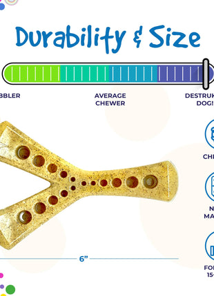 MOD Wishbone Nylon Dog Chew Toy for Aggressive Chewers | USA Made