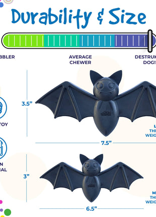 Vampire Bat Nylon Dog Chew Toy for Aggressive Chewers | USA Made & FDA Compliant