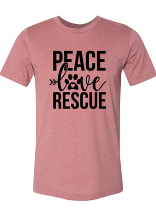 Peace Love Rescue T-Shirt