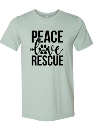 Peace Love Rescue T-Shirt