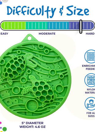 Water Nylon eCoin Durable Enrichment Snacking Coin for Dogs | USA-Made Lick Mat Alternative