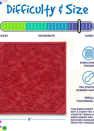 Vino Dog eMat - Enrichment Lick Mat For Dogs and Cats | Wine-Inspired Design| SodaPup