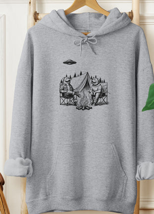 English Bulldog Camping Hoodie