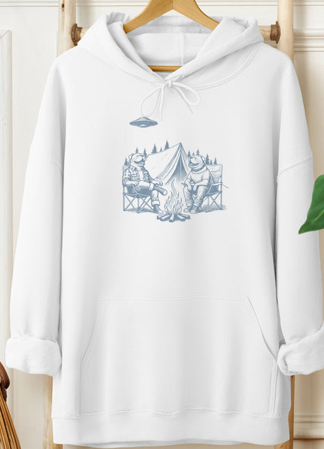 English Bulldog Camping Hoodie