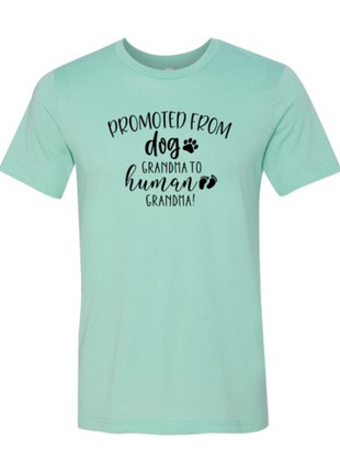 Promoted from Dog Grandma to Human Grandma T-Shirt