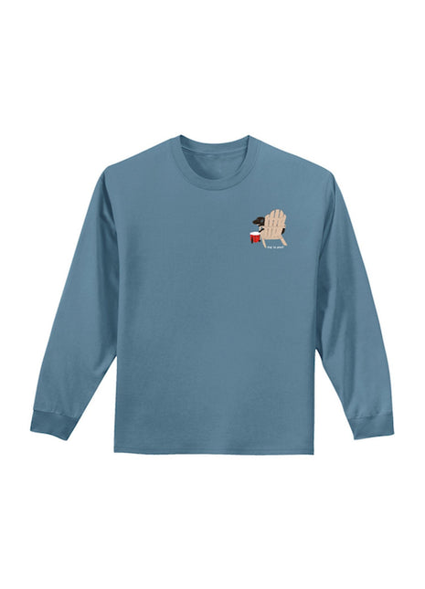 Long Sleeve T-shirt: Never Drink Alone