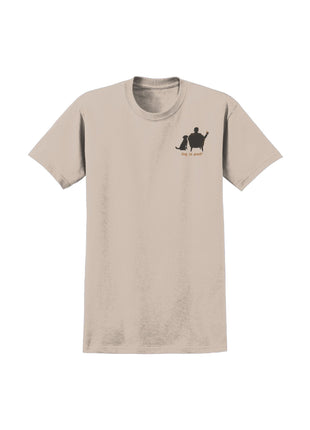 T-shirt: Conversation Not Required, Whiskey (Tan)