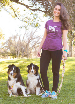 T-shirt: Dog Lover (Plum)