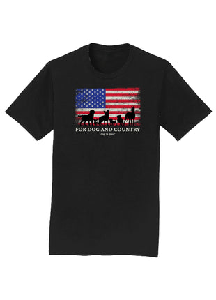 Unisex T-Shirt: For Dog and Country (Black)