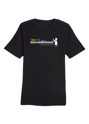 T-shirt: Love is Unconditional (Unisex, Black)