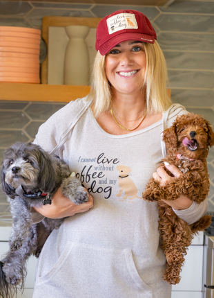 Hat: I Cannot Live Without Coffee and My Dog