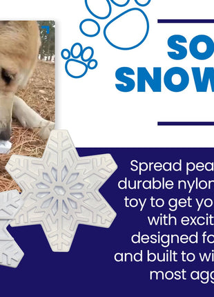 Snowflake Nylon Dog Chew Toy for Aggressive Chewers | USA Made & FDA Compliant