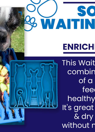 Waiting Dogs eTray - Shallow Slow Feeder Bowl for Enrichment | USA Made