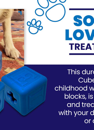 Love Cube eDispenser - Durable Rubber Chew Toy & Treat Dispenser | USA Made