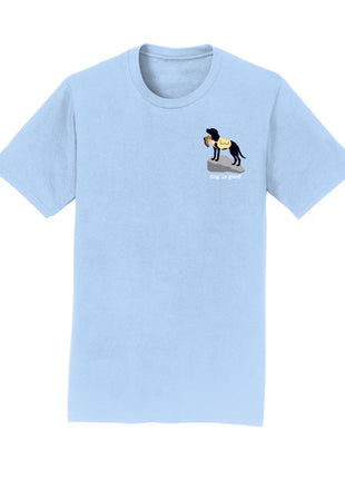 T-shirt: Never Hike Alone (Light Blue)