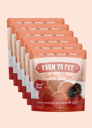Turkey Chips Snack Pack Bundles | Low Allergen Treats for Training