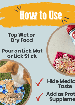 Treat Topper Fish Dog Food Topper | Low-Fat Meal Topper for Pets