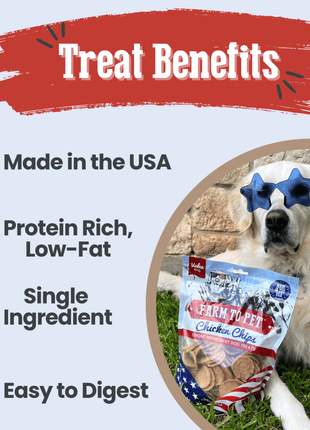 Americana Chicken Chips for Dogs | Celebrate with USA-made Dog Treats