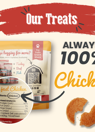 Chicken Chips Snack Pack Bundles | Dog Party Favors & Training Treats