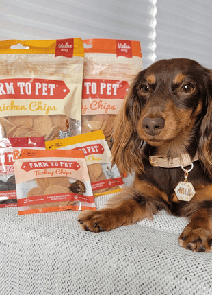 Turkey & Chicken Chip Dog Treat Duo | Single-Ingredient Poultry Treats for Dogs