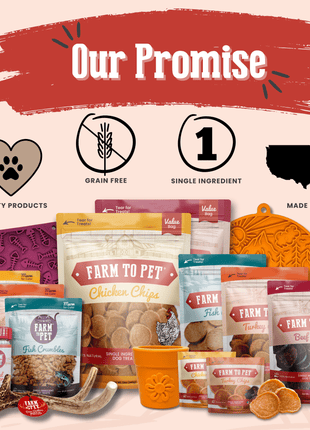 Turkey Chips Snack Pack Bundles | Low Allergen Treats for Training
