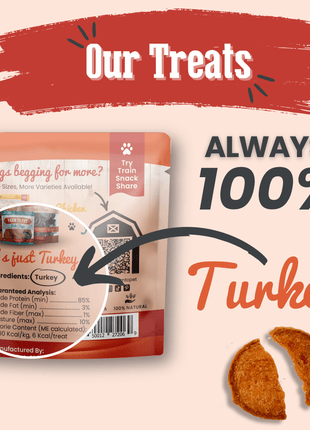 Turkey Chips Snack Pack Bundles | Low Allergen Treats for Training