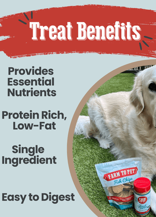 Fish Chips for Dogs | Wild-Caught Fish Dog Treats