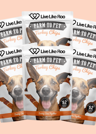 Live Like Roo Turkey Chips for Dogs | Dog Treats That Give Back
