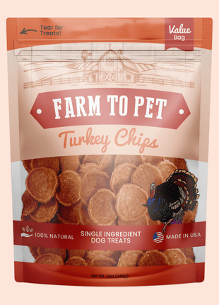 Turkey Chips for Dogs | All-Natural Single-Ingredient Healthy Dog Treats
