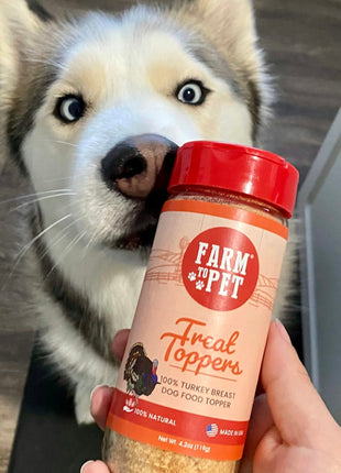 Treat Topper Turkey Dog Food Topper | Healthy Meal Supplement for Dogs