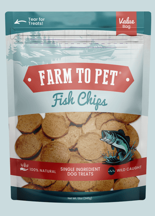 Fish Chips for Dogs | Wild-Caught Fish Dog Treats