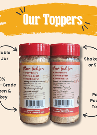 Chicken & Turkey Dog Food Topper Bundle