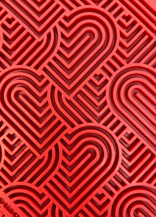 Love eMat - Enrichment Lick Mat for Dogs and Cats| Heart Design | SodaPup