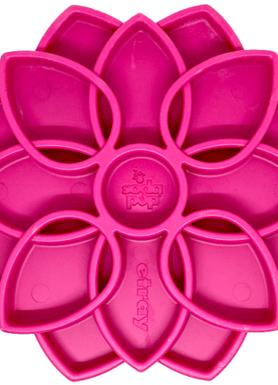 Mandala eTray Shallow Slow Feeder Dog Bowl for Enrichment | USA Made