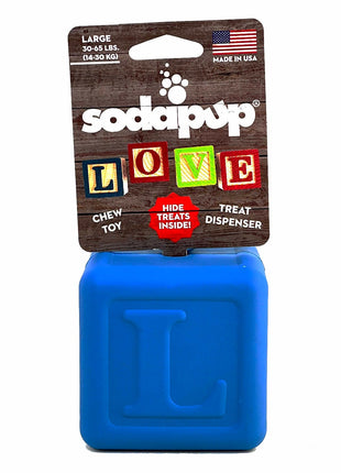 Love Cube eDispenser - Durable Rubber Chew Toy & Treat Dispenser | USA Made