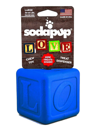 Love Cube eDispenser - Durable Rubber Chew Toy & Treat Dispenser | USA Made