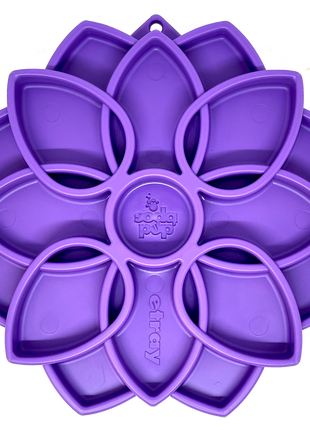 Mandala eTray Shallow Slow Feeder Dog Bowl for Enrichment | USA Made