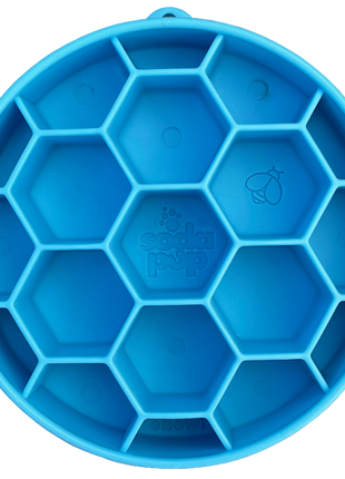 Honeycomb eBowl Deep Slow Feeder Dog Bowl for Enrichment | USA Made