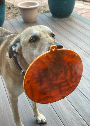 Camp eMat - Enrichment Lick Mat For Dogs and Cats - with Suction Cups | Retro Van Design | USA Made