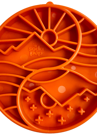 Sun and Moon eTray - Shallow Slow Feeder Dog Bowl for Enrichment | USA Made