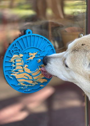 Lighthouse eMat - Enrichment Lick Mat For Dogs and Cats - With Suction Cups | USA Made