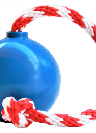 USA-K9 Cherry Bomb Rubber Dog Chew Toy | K9 Handler Reward Toy | Blue | USA Made