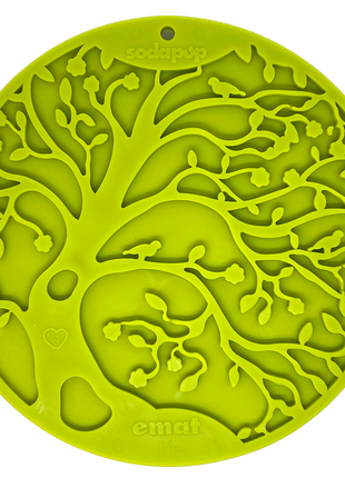 Tree of Life eMat - Enrichment Lick Mat For Dogs and Cats - With Suction Cups | Tree Design | USA Made