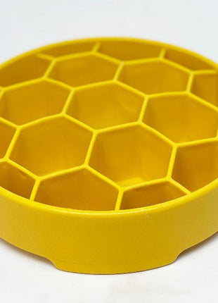 Honeycomb eBowl Deep Slow Feeder Dog Bowl for Enrichment | USA Made